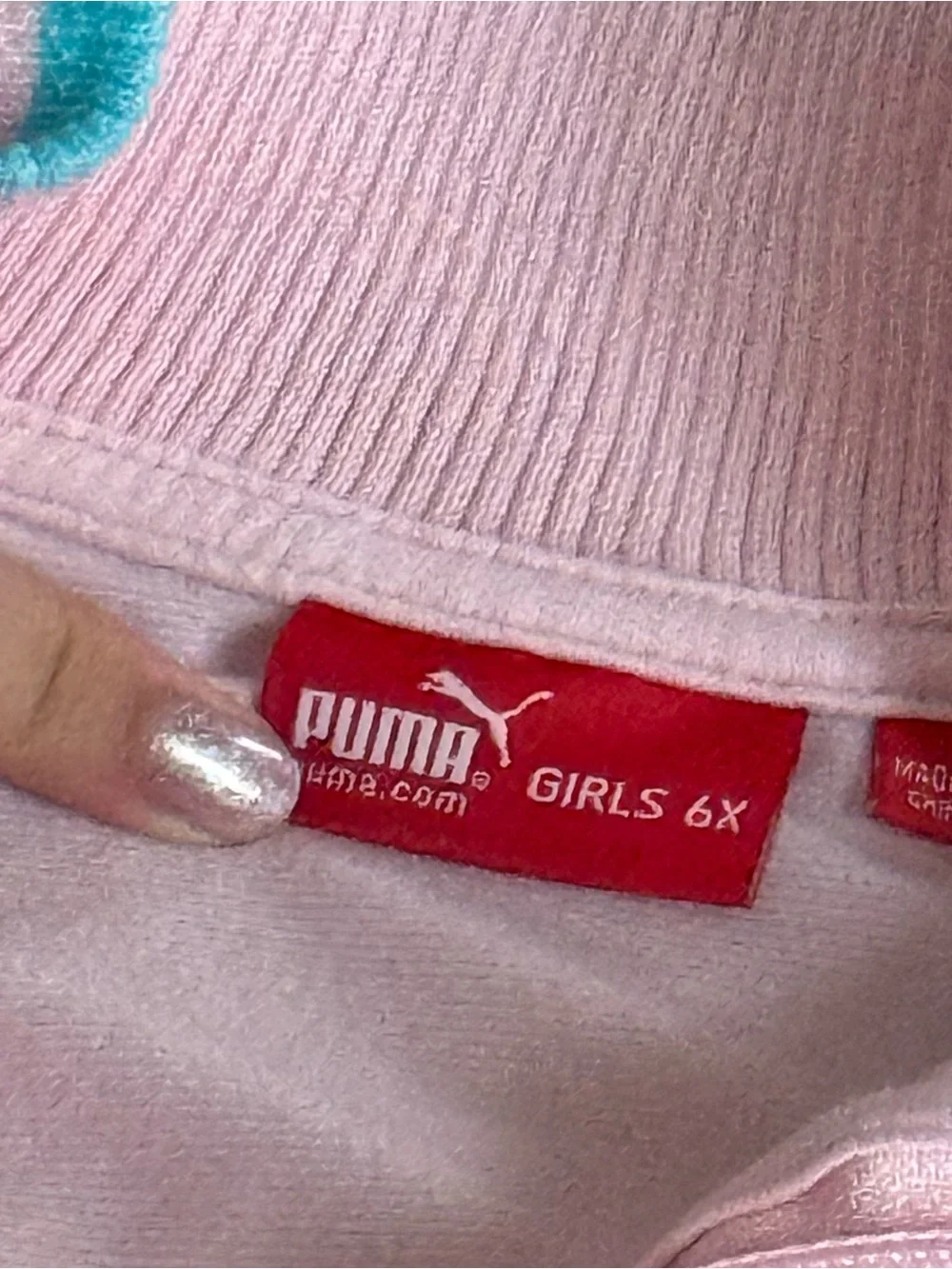 Puma Girls Pink Sweater with Red Label